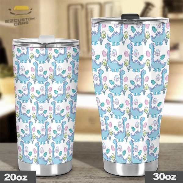 cute apatosaurus pattern car tumbler cup custom dinosaur car accessories cs1yk