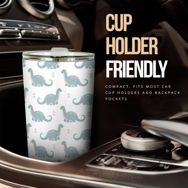 cute brachiosaurus pattern car tumbler cup custom dinosaur car accessories ab42r