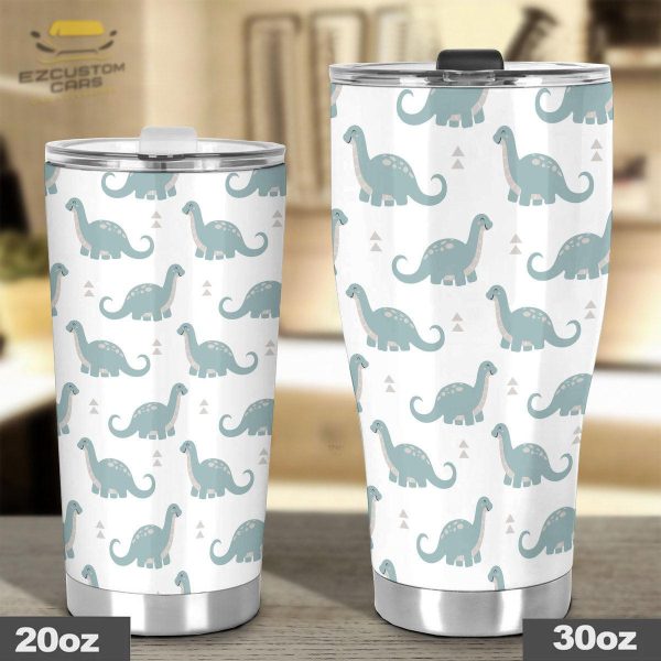 cute brachiosaurus pattern car tumbler cup custom dinosaur car accessories hai2f