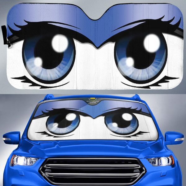 cute cartoon eyes custom car windshield sunshades 04auq