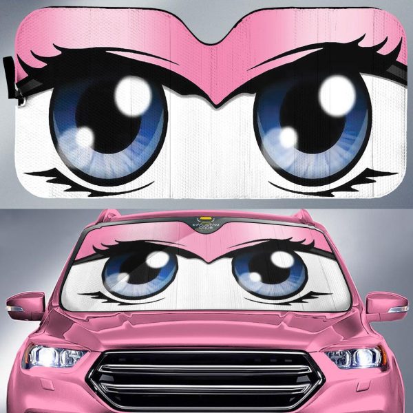 cute cartoon eyes custom car windshield sunshades 6sdlo