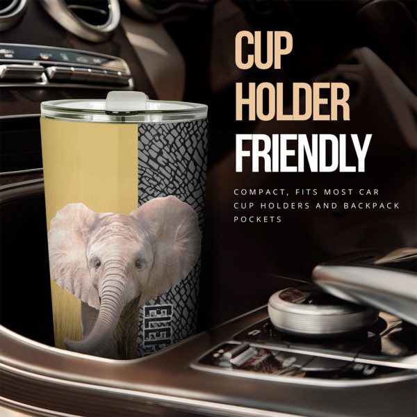 Cute Elephant Car Tumbler Cup Custom Elephant Car Accessories