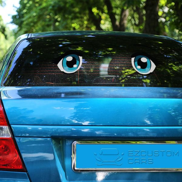 cute eyes car sticker custom cartoon car accessories fkiwa