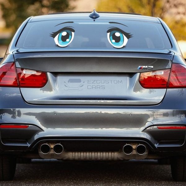 Cute Eyes Car Sticker Custom Cartoon Car Accessories