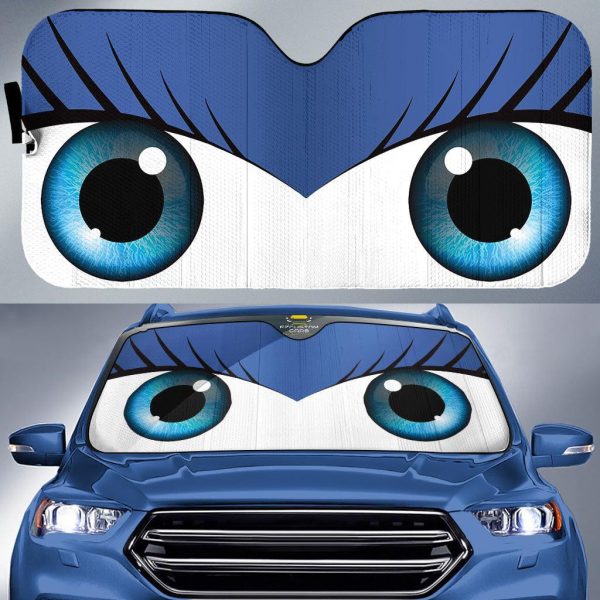 cute eyes cartoon car sunshade 2jq0v