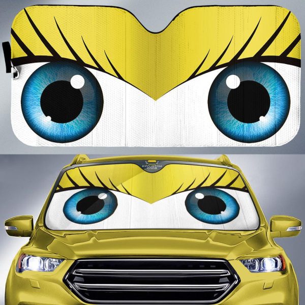 cute eyes cartoon car sunshade fegrd