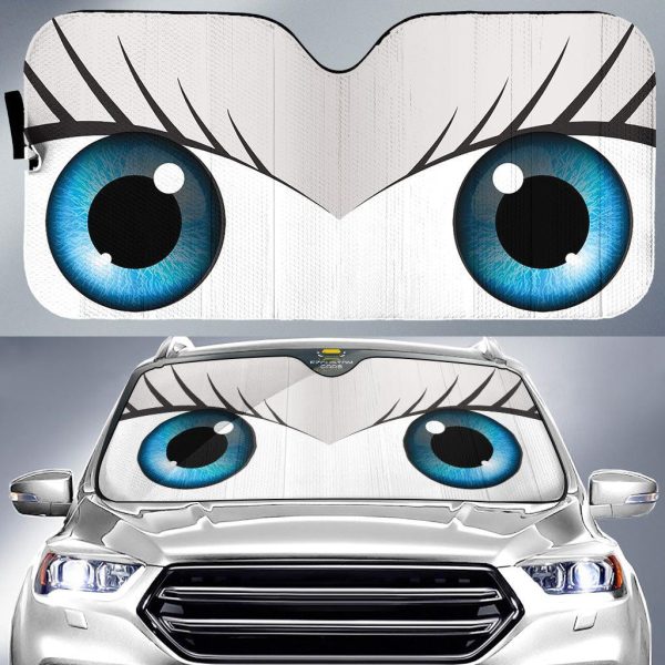 Cute Eyes Cartoon Car Sunshade