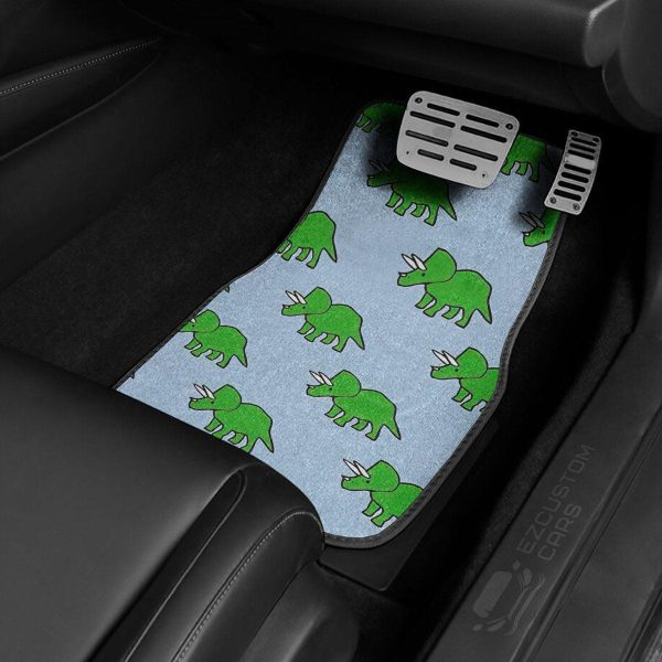 cute triceratops pattern car floor mats custom dinosaur car accessories 9wiaj