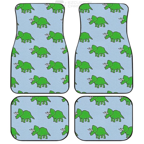 cute triceratops pattern car floor mats custom dinosaur car accessories jylri