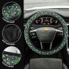 Cute Tyrannosaurus Rex Pattern Anime Steering Wheel Cover Custom Dinosaur Car Accessories