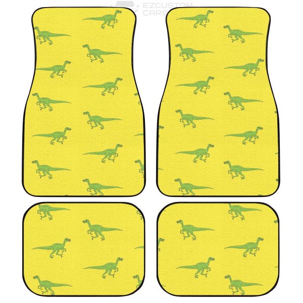 cute velociraptor pattern car floor mats custom dinosaur car accessories abats