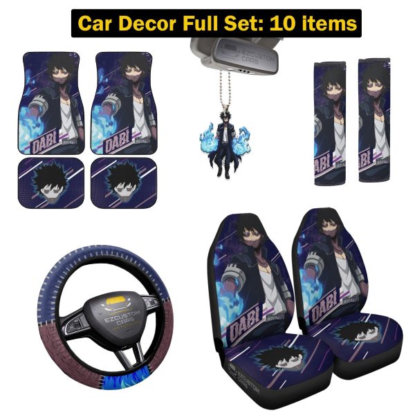 dabi my hero academia custom car floor mats wrrus