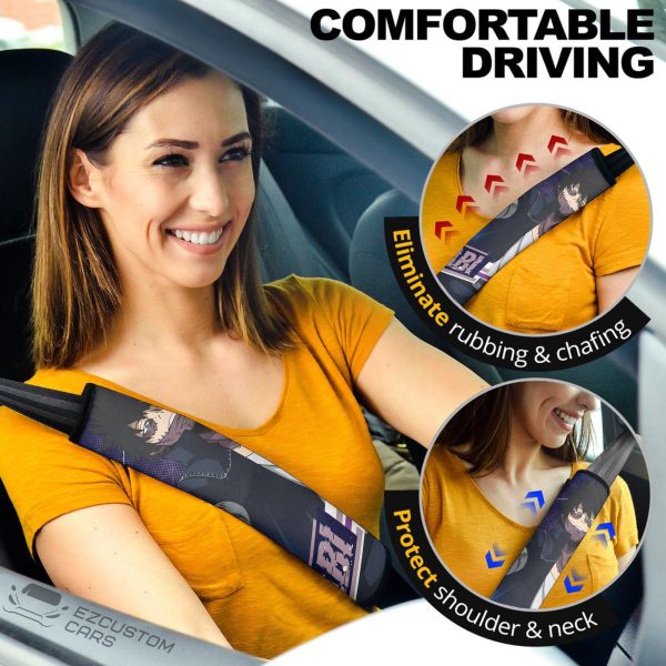 Dabi Seat Belt Covers Custom My Hero Academia Anime Car Accessories
