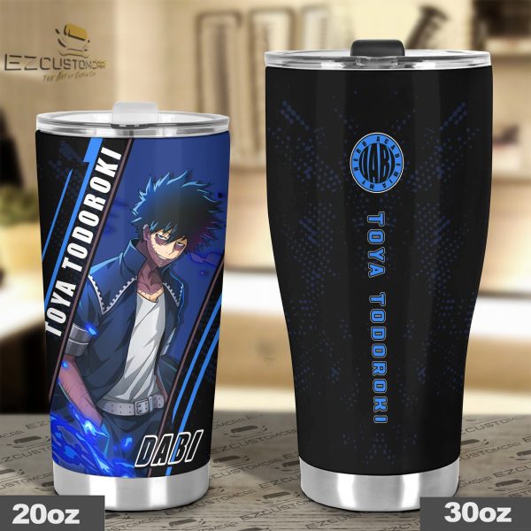 dabi travel mug gift idea for my hero academia fans bfdkt