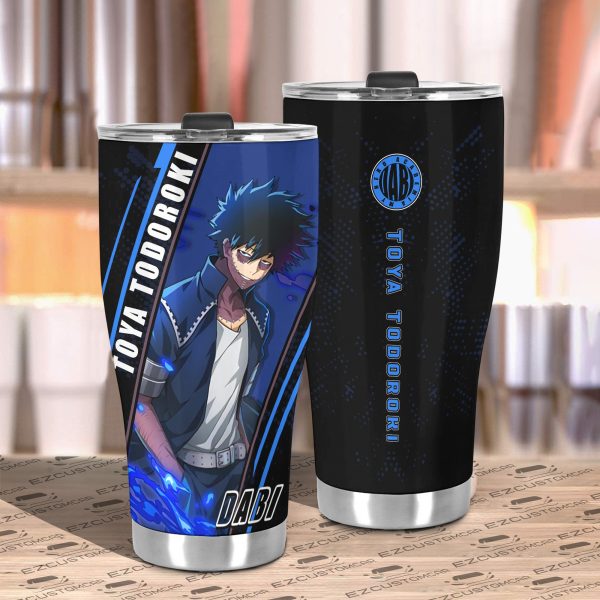 dabi travel mug gift idea for my hero academia fans wsgrr