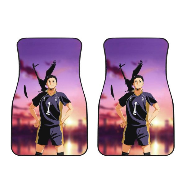 daichi sawamura car floor mats custom volleyball anime car accessories feumv