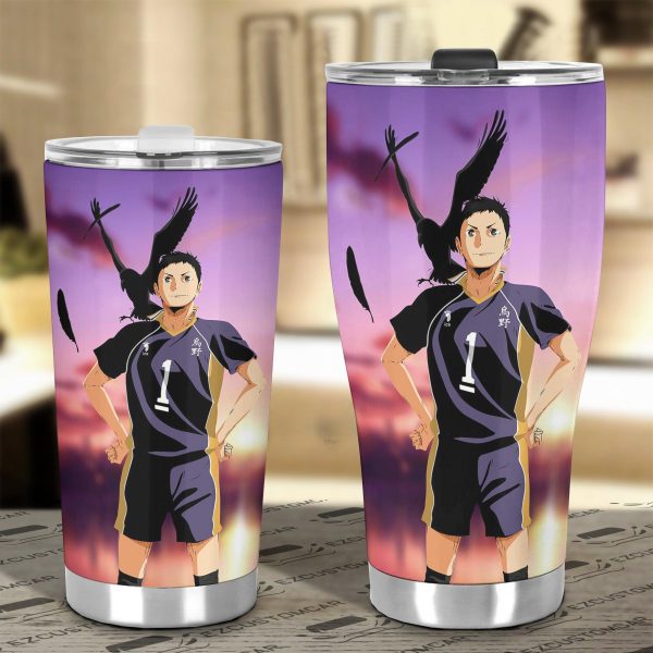daichi sawamura car tumbler cup custom volleyball anime car accessories ao7bd