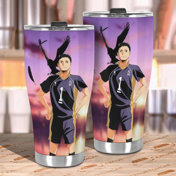 daichi sawamura car tumbler cup custom volleyball anime car accessories xeuo6