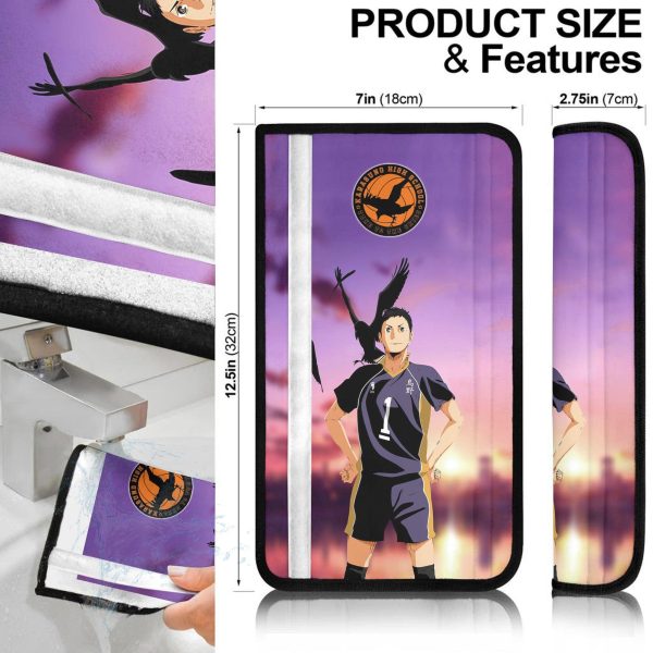 daichi sawamura seat belt covers custom volleyball anime car accessories a09de
