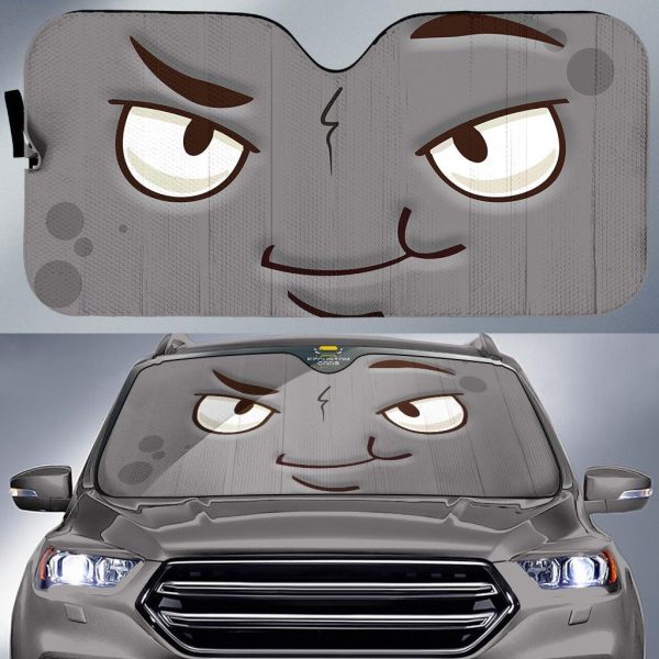 danger cartoon eyes car sun shade custom car accessories 2u48p