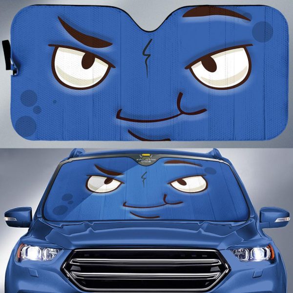 danger cartoon eyes car sun shade custom car accessories p5ygy