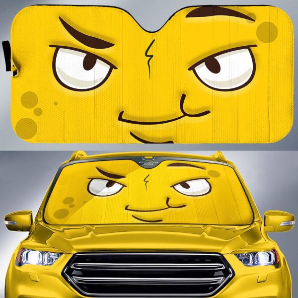 Danger Cartoon Eyes Car Sun Shade Custom Car Accessories