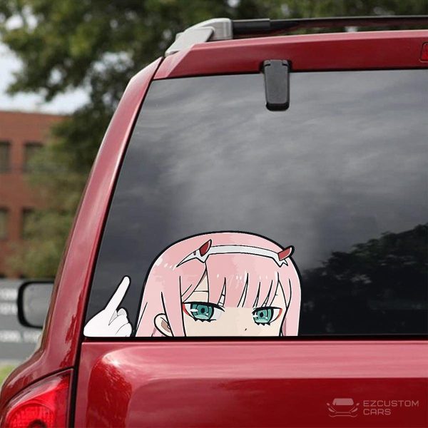 darling in the franxx car accessories anime car sticker zero two z9mgw