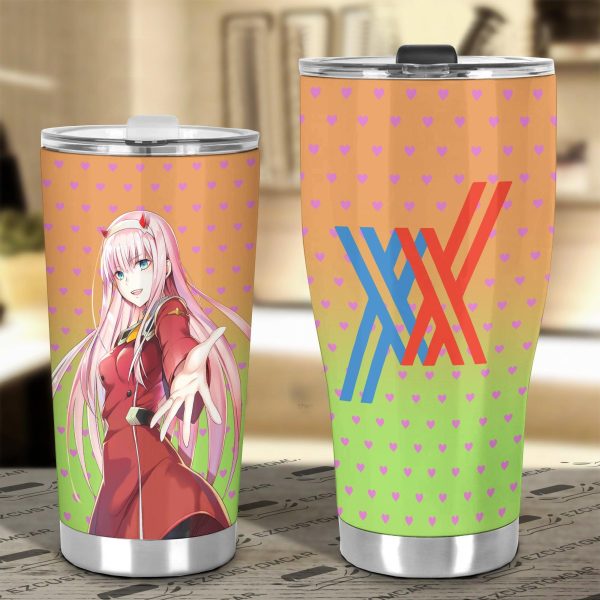 darling in the franxx car accessories anime car tumblers cup zero two qtcqf
