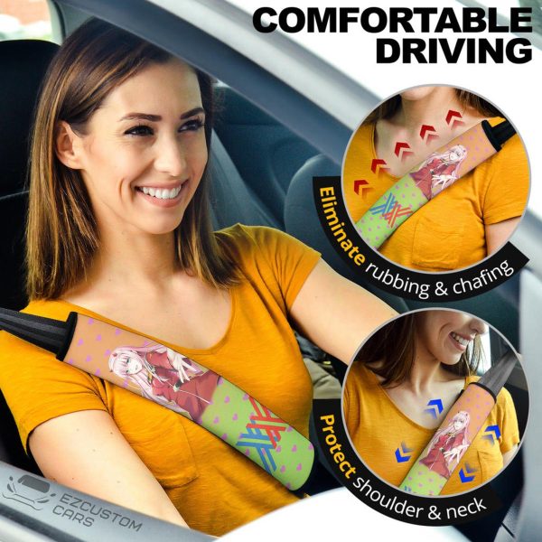 Darling in the Franxx Car Accessories Anime Seat Belt Covers Zero Two