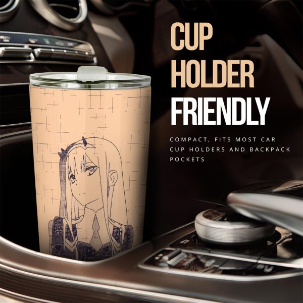 darling in the franxx zero two car accessories anime car tumblers cup bs1xx