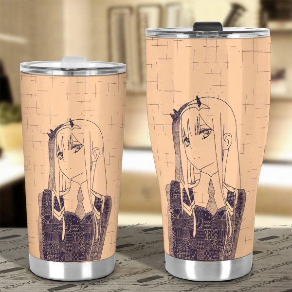 darling in the franxx zero two car accessories anime car tumblers cup rdvz6