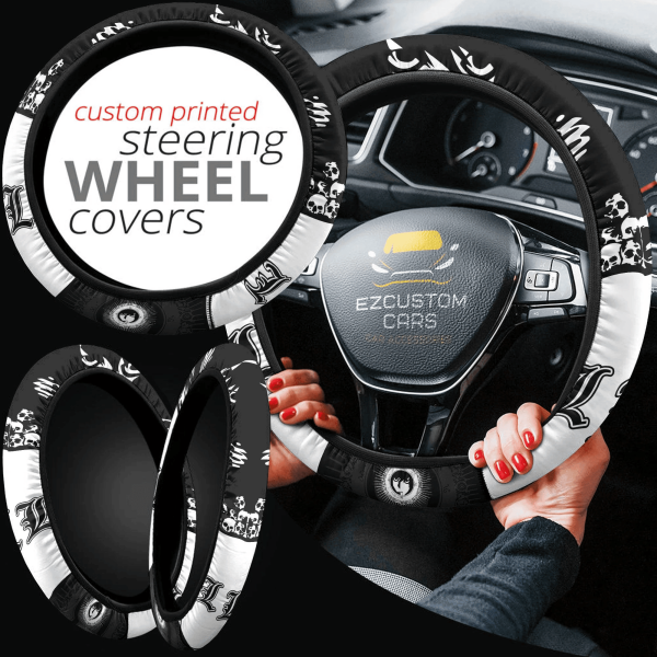 death note anime steering wheel cover custom lawliet l anime car accessories ln1hk
