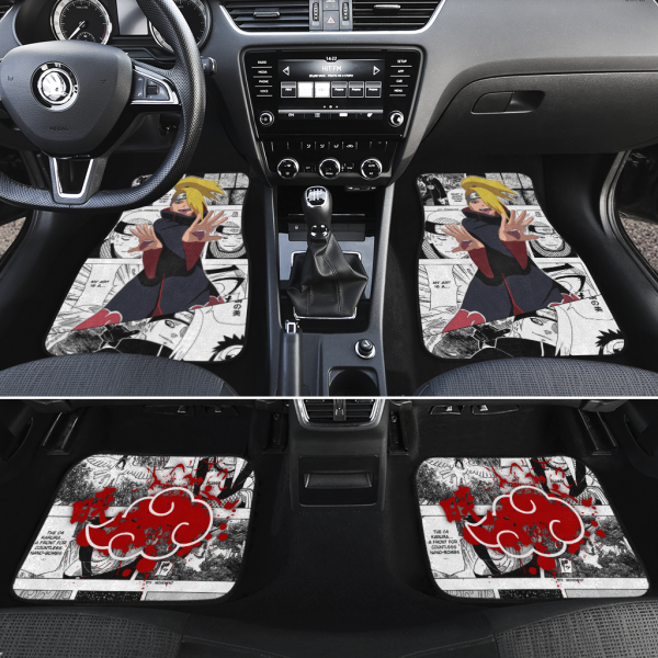 deidara akatsuki car floor mats naruto car accessories shippuden manga mix anime gydmz