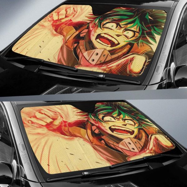Deku Car Sun Shade Custom My Hero Academia Anime Car Accessories