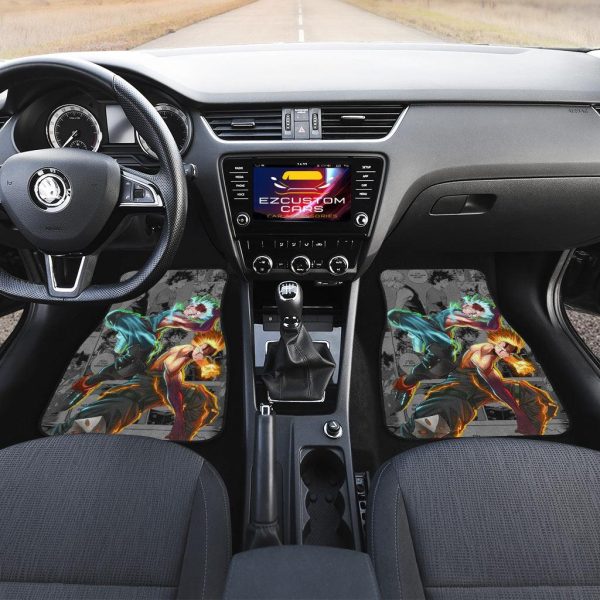 deku kacchan car floor mats custom my hero academia anime car accessories avroq