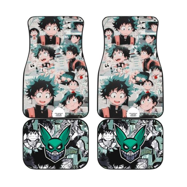 Deku Manga Car Floor Mats Anime My Hero Academia Fan Gift