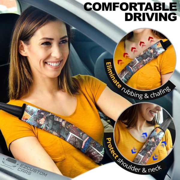 Deku My Hero Academia Anime Seat Belt Covers Custom Car Accessories