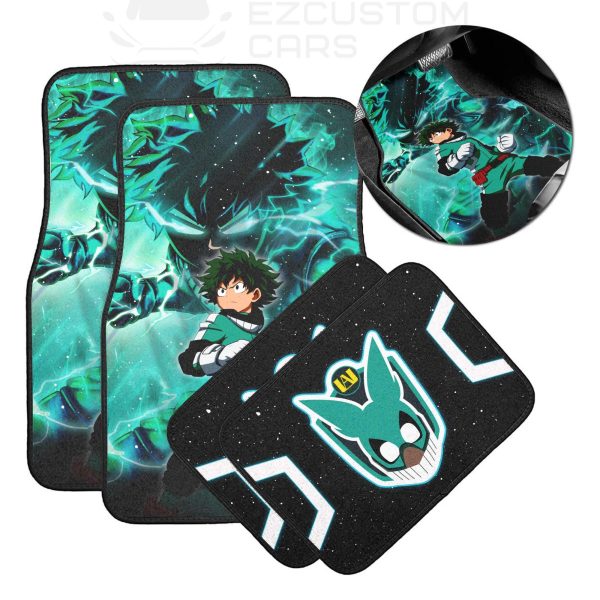 Deku My Hero Academia Car Floor Mats Custom Izuku Midoriya Anime Car Accessories