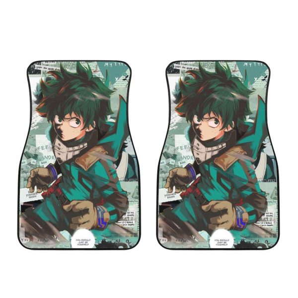 deku my hero academia manga car floor mats 5udm0