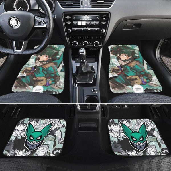 deku my hero academia manga car floor mats aeahs