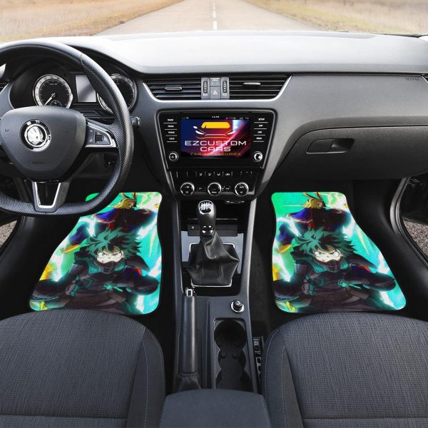 deku x all might car floor mats custom my hero academia anime car accessories rcfls