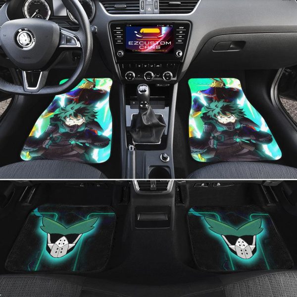 deku x all might car floor mats custom my hero academia anime car accessories vmnr3
