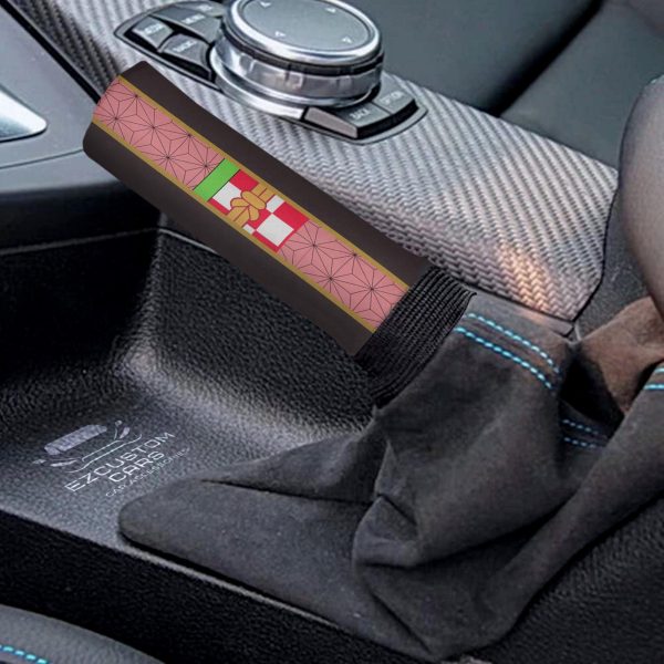 demon slayer anime car accessories custom nezuko shift knobs car covers set lutto