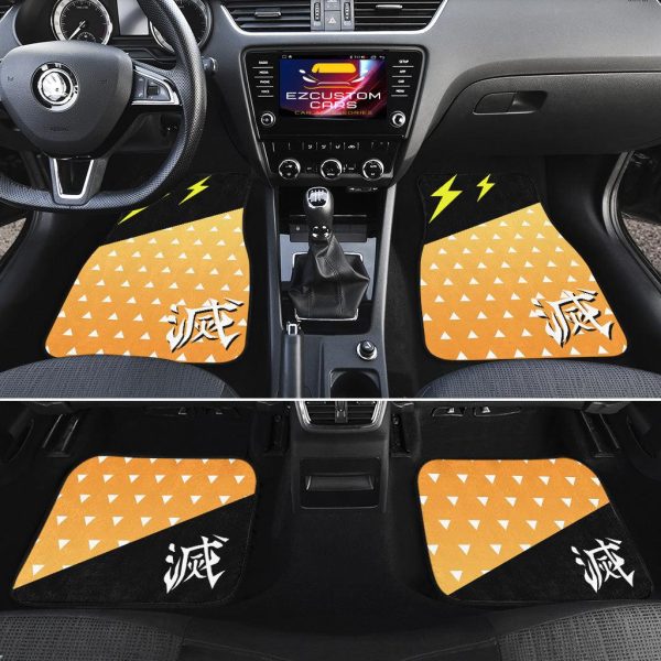 Demon Slayer Anime Car Floor Mats Car Accessories Zenitsu Agatsuma 2 demon slayer anime car floor mats car accessories zenitsu agatsuma abq9k