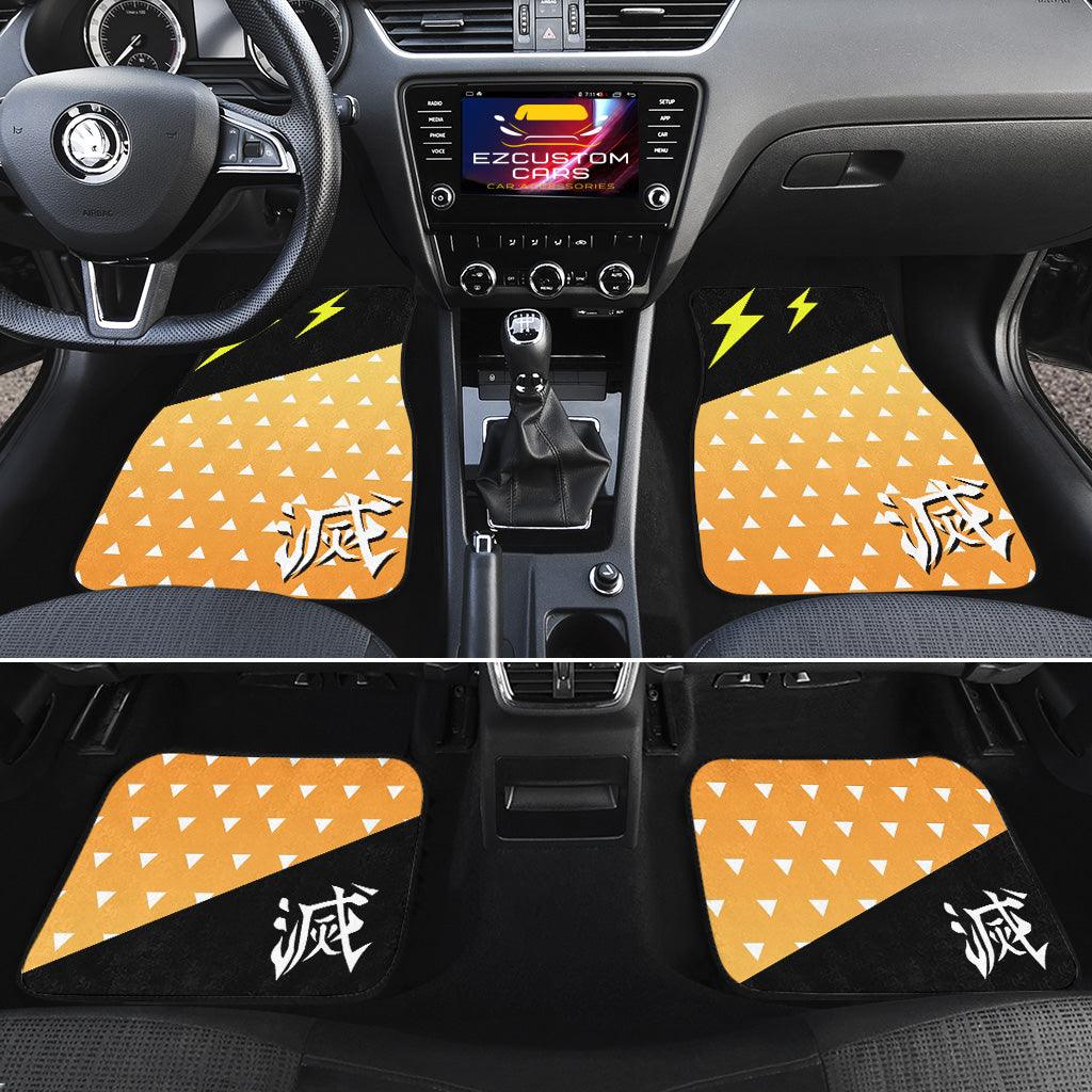 Demon Slayer Anime Car Floor Mats Car Accessories Zenitsu Agatsuma Demon Slayer Anime Car Floor Mats Car Accessories Zenitsu Agatsuma