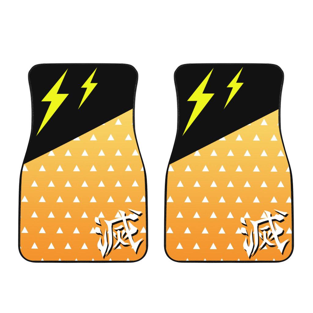 Demon Slayer Anime Car Floor Mats Car Accessories Zenitsu Agatsuma Demon Slayer Anime Car Floor Mats Car Accessories Zenitsu Agatsuma