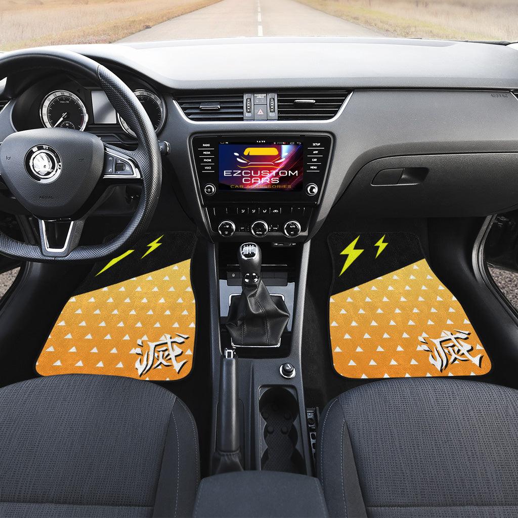 Demon Slayer Anime Car Floor Mats Car Accessories Zenitsu Agatsuma Demon Slayer Anime Car Floor Mats Car Accessories Zenitsu Agatsuma