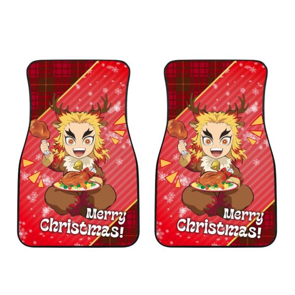 demon slayer anime car floor mats car accessorieskyojuro rengoku christmas q5xjh