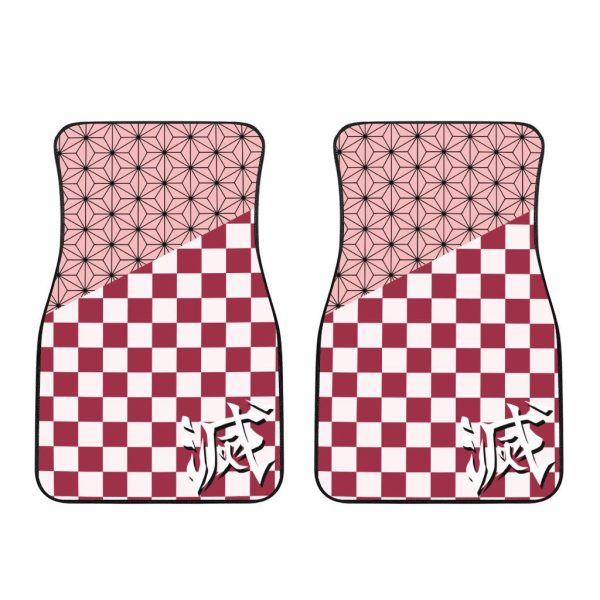 demon slayer anime car floor mats car accessoriesnezuko kamado 3qcyx
