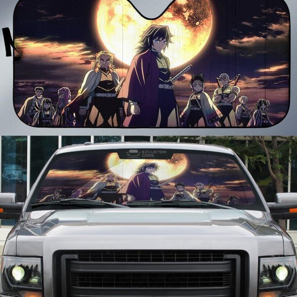 Demon Slayer Anime Car Sun Shade Yoriichi Tsugikuni